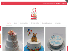 Tablet Screenshot of cakesannietime.com.au